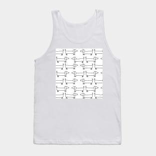 Dachshund in black-white Tank Top